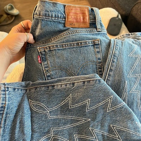 Levi’s Limited Edition Embroidered Western 501 S Women’s Skinny Straight 31X30 - Picture 14 of 16